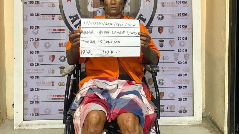 Melawan Saat Ditangkap, Sat Reskrim Polres Pelabuhan Belawan Tembak Residivis Curas dan Curat