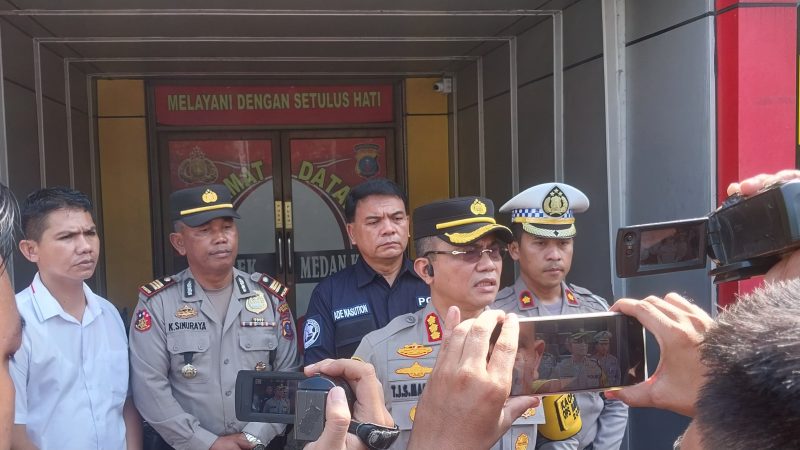 Serang Polisi, Dua Pemuda Diamankan Unit URC Polrestabes dan Polsek Medan Kota