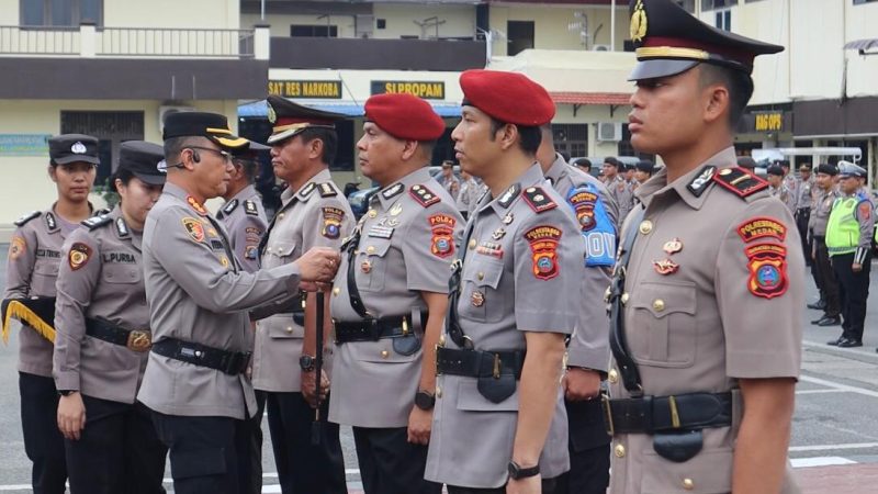 Polrestabes Medan Gelar Sertijab Satresnarkoba Kini Dinahkodai Kompol Adrian