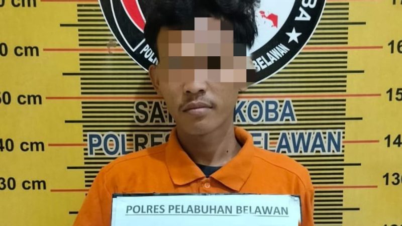 Sat Narkoba Polres Pelabuhan Belawan Tangkap Pengedar Narkoba di Kelurahan Besar