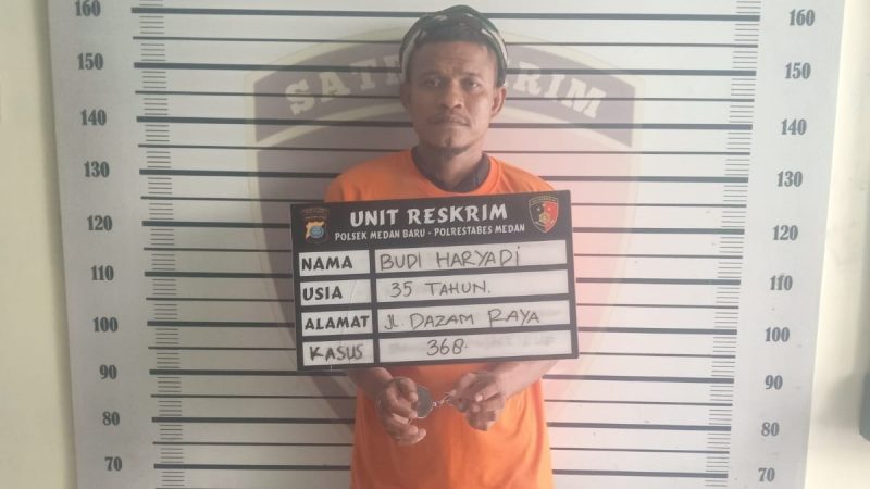 Reskrim Polsek Medan Baru Amankan Preman Modus Jukir di Dazam Raya