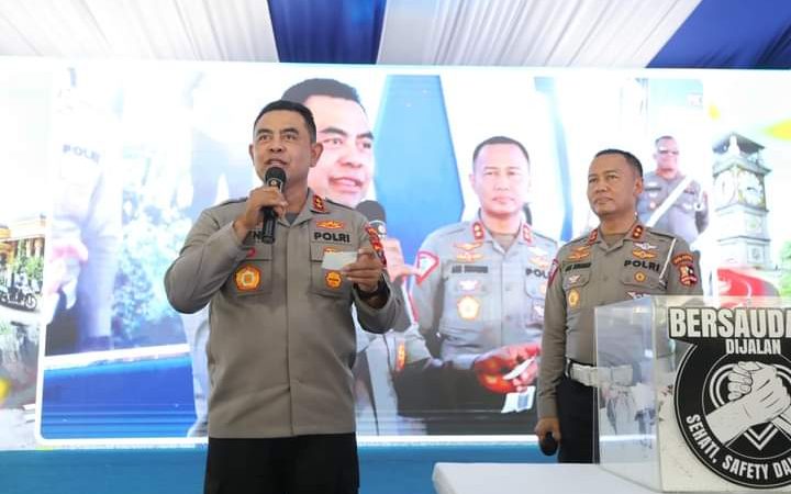 Kapolda Sumut Hadiri Gebyar Keselamatan Korlantas Polri: Wujudkan Tertib Lalu Lintas PON 2024