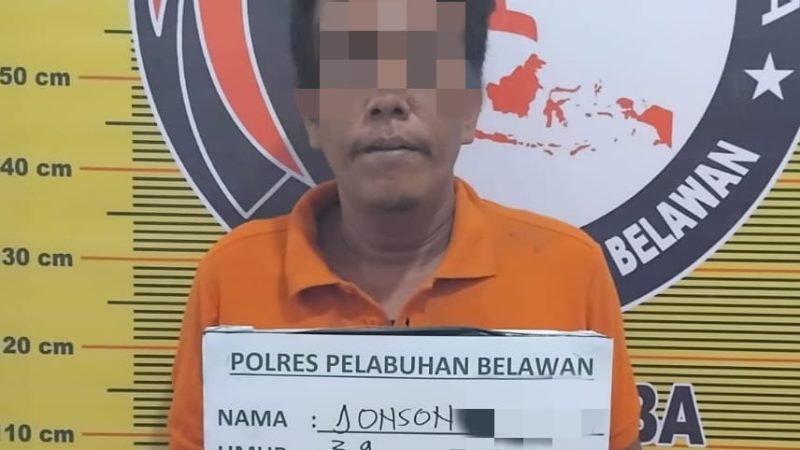 Sat Narkoba Polres Pelabuhan Belawan Tangkap Pengedar Narkoba di Komplek Yuka, Kelurahan Terjun