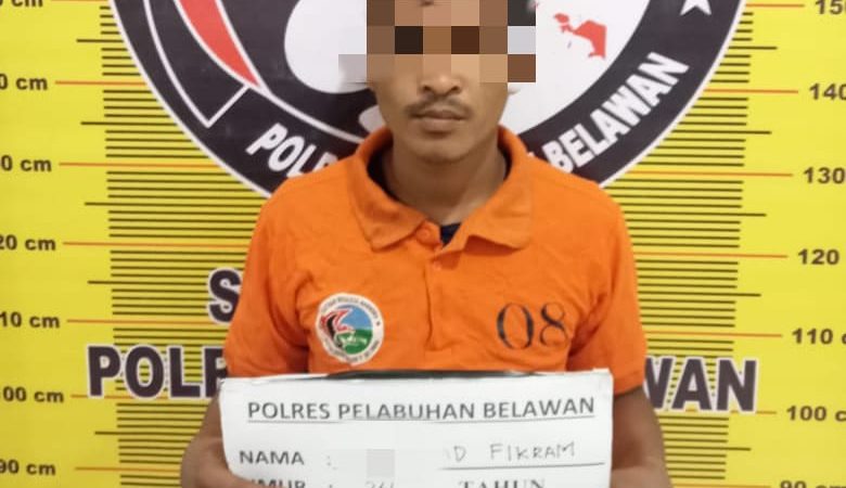 Sempat Berusaha Melarikan Diri, Sat Narkoba Polres Pelabuhan Belawan Tangkap Pengedar Shabu di Nelayan Indah