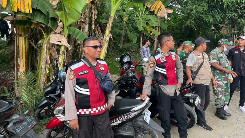 Polsek Medan Tembung dan Muspika Bersinergi, Bakar 20 Barak Narkoba dan Amankan 3 Pelakunya