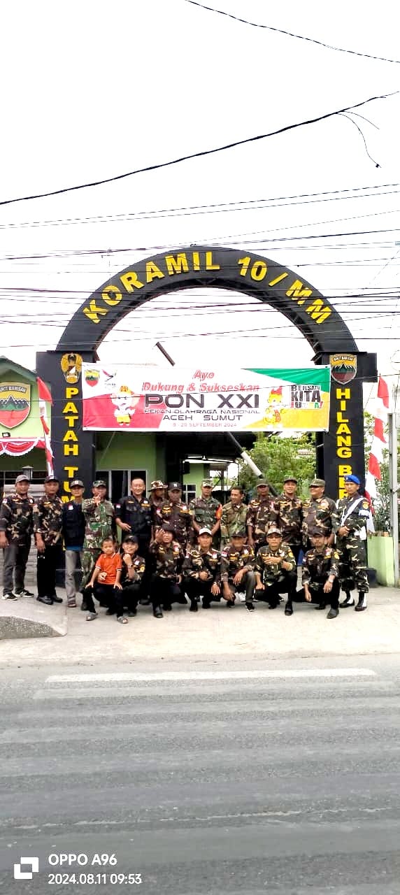 Aksi Perduli BRIGADE ANAK SERDADU DPC Medan II Bersama Koramil 0201-10/MM menyambut hari kemerdekaan REPUBLIK INDONESIA yang ke 79