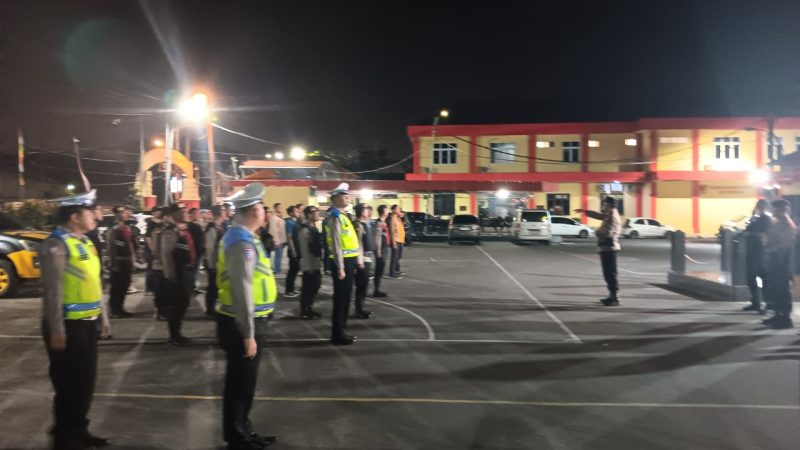 Polres Pelabuhan Belawan dan Polsek Jajaran Gelar Patroli Skala Besar untuk Mencegah Gangguan Kamtibmas di Malam Minggu