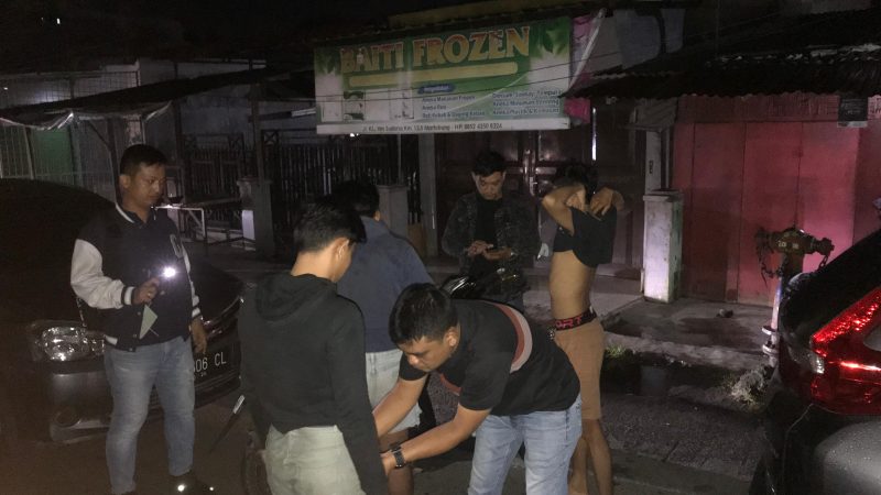 Sat Narkoba Polres Pelabuhan Belawan Bubarkan Sekelompok Remaja di Simpang Martubung