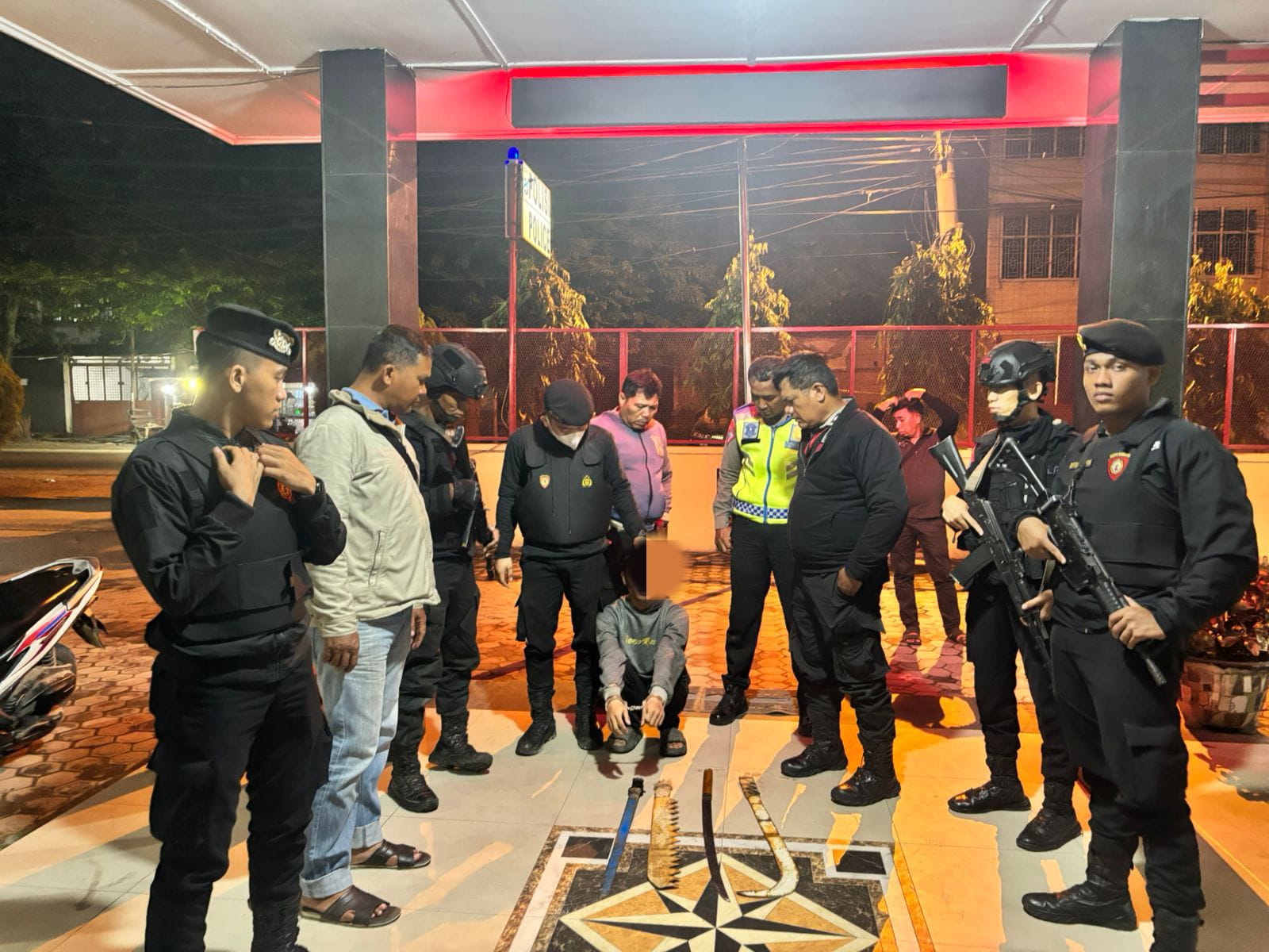 Patroli Gabungan Polres Pelabuhan Belawan Kembali Tangkap Anggota Geng Motor yang Hendak Tawuran