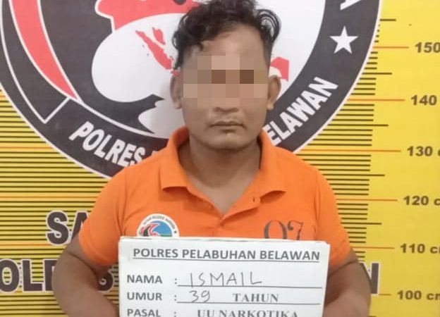 Sat Narkoba Polres Pelabuhan Belawan Tangkap Pengedar Narkoba di Hamparan Perak