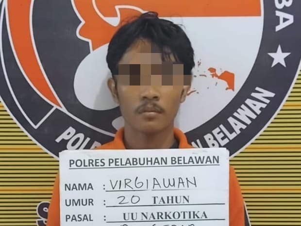 Sat Narkoba Polres Pelabuhan Belawan Tangkap Pengedar Narkoba di Hamparan Perak