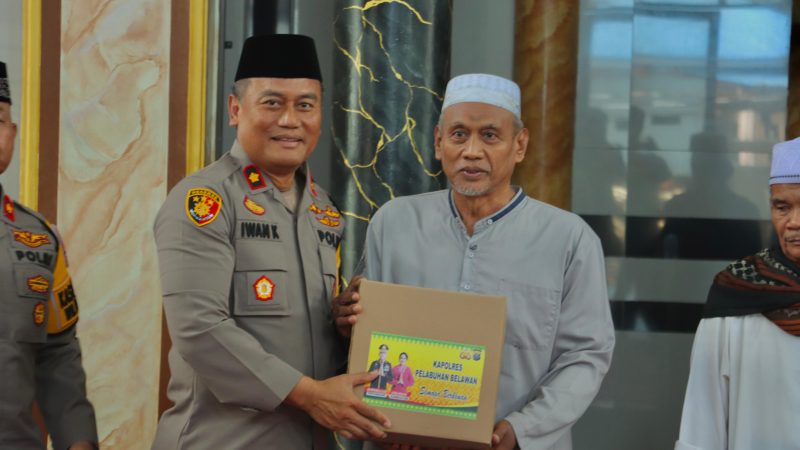 Polres Pelabuhan Belawan Gelar Kegiatan “Jumat Curhat” di Mesjid Al Ikhwan Kel. Labuhan Deli