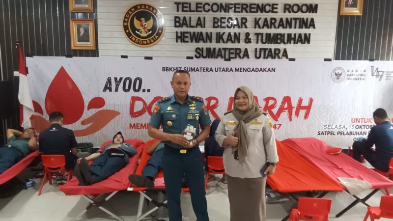Dukung Aksi Karantina Peduli,Yonmarhanlan I Ikuti Donor Darah