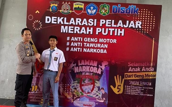 Kompol Yayang Dampingi Kapolrestabes Medan Ajak Pelajar Berperan Aktif Ciptakan Lingkungan Kondusif
