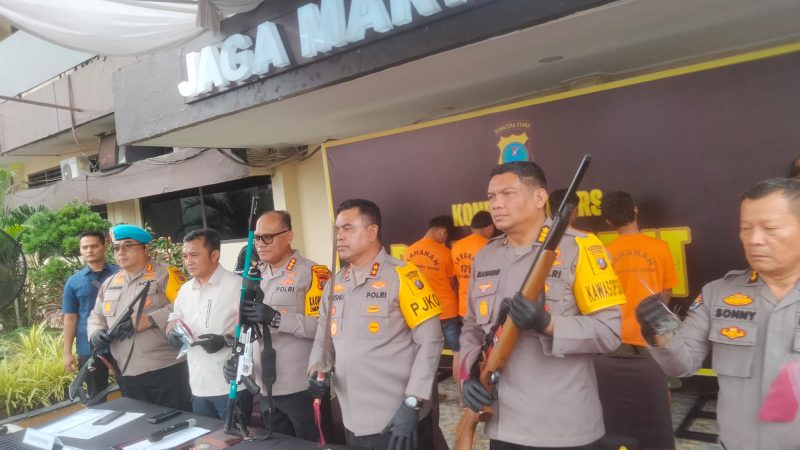 Warga Selambo Tewas Dibantai, Ketua Geng Motor Neleng Serang Pakai Sajam Tumbang Ditembak Polisi di Medan