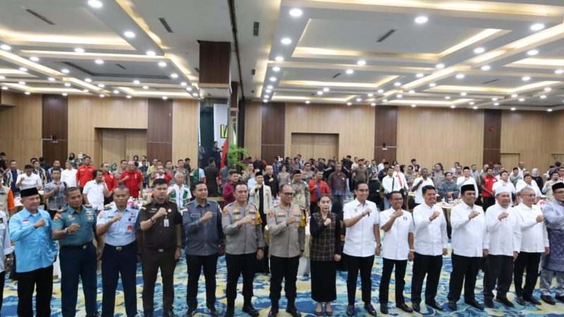 Danrai Arhanud Yonmarhanlan I Menghadiri Deklarasi Pilkada Damai Kota Medan 2024