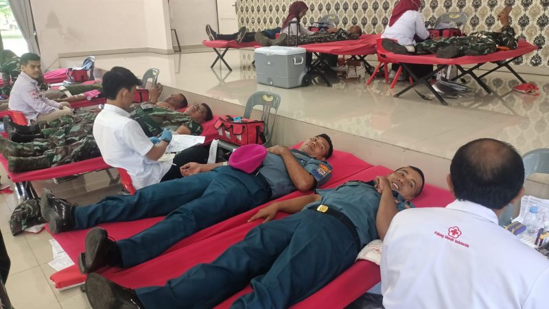 Yonmarhanlan I Ikuti Donor Darah Dalam Rangka Ke 77 Kopasgat