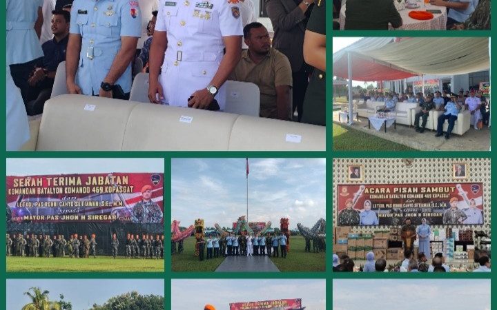 Wadankima Yonmarhanlan I hadiri Sertijab Danyon Kopasgat 469 Pancawara Medan