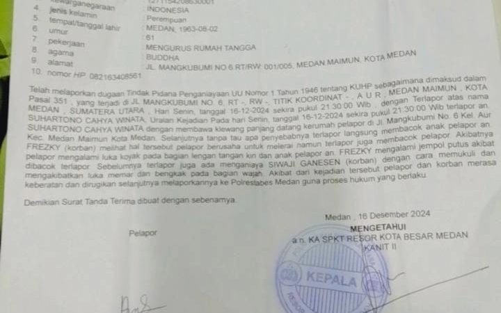 Sadis! Dituduh Ngejek, Jempol Tangan Pemuda di Medan Putus Ditebas Kelewang