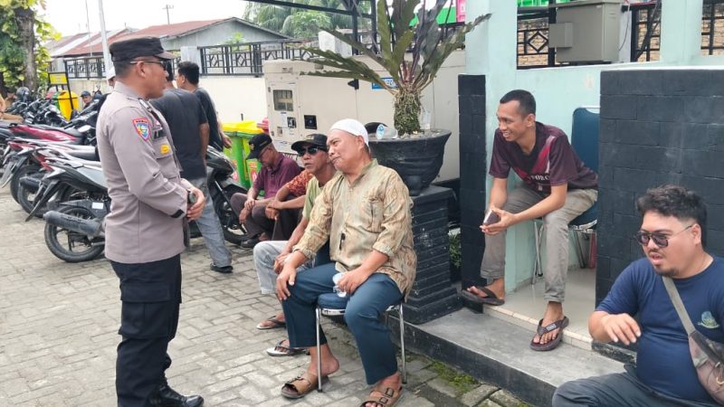 Ops Lilin Toba 2024, Sat Binmas Polres Pelabuhan Belawan Beri Himbauan Kamtibmas Libur Nataru