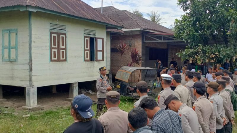 Polres Samosir Kawal Eksekusi Lahan dan Bangunan di Desa Lumban Suhi-Suhi Toruan