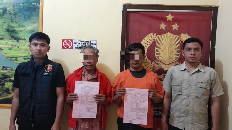 Ayah dan Anak Diamankan Polres Samosir atas Dugaan Penganiayaan