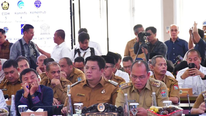 Bupati Samosir Hadiri Rapat Pembahasan Pangan Bersama Pemerintah Provinsi