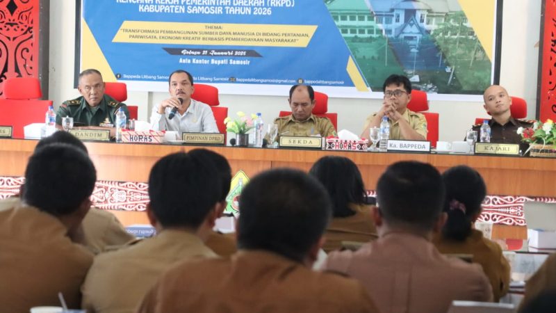 Pemkab Samosir Menggelar Forum Konsultasi Publik Rencana Kerja Pemerintah Daerah