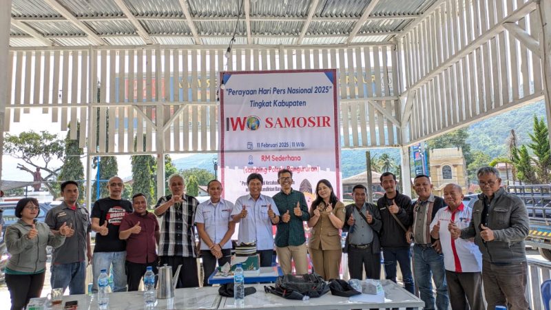 Ikatan Wartawan Online Samosir Peringati Hari Pers Nasional 2025