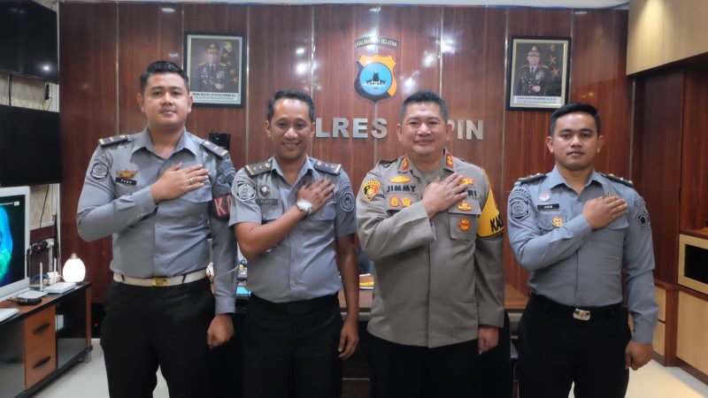 Tingkatkan Sinergi, Plt Kepala Rutan Kelas IIB Rantau Jalin Silaturahmi dengan Kapolres Tapin