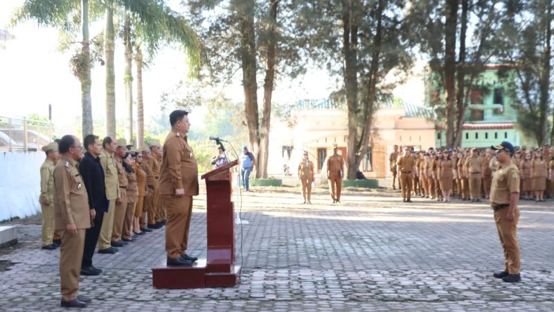 Bupati Samosir Pimpin Apel Gabungan Perdana, Tekankan Pentingnya Sinergitas