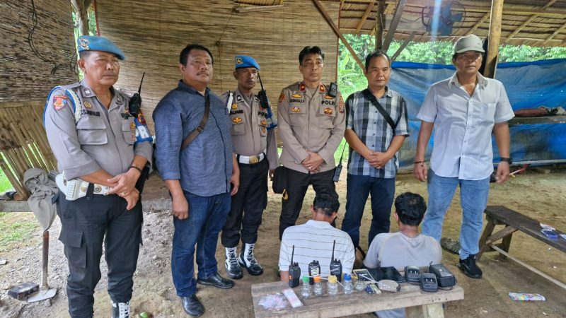 Polsek Pancur Batu Grebek Barak Narkoba,Dua Pelaku Diamankan