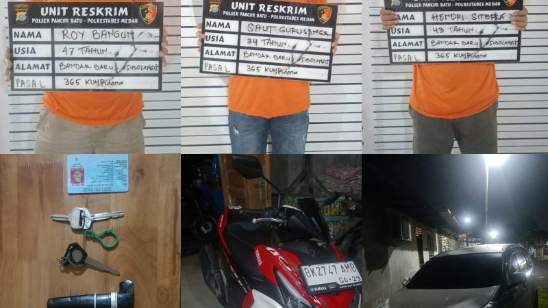 4 Pria Mengaku Polisi Gasak Uang Korban, Ditangkap Polsek Pancur Batu