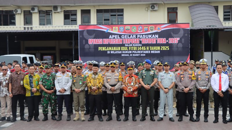 Kapolrestabes Medan Gelar Operasi Ketupat Toba 2025, Siapkan 164 Ribu Personel Amankan Mudik Lebaran