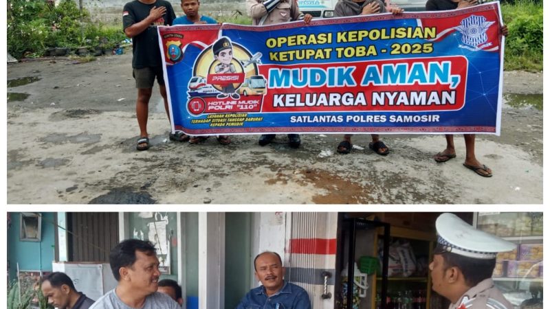 Polres Samosir Sosialisasikan Hotline Mudik 110 untuk Masyarakat