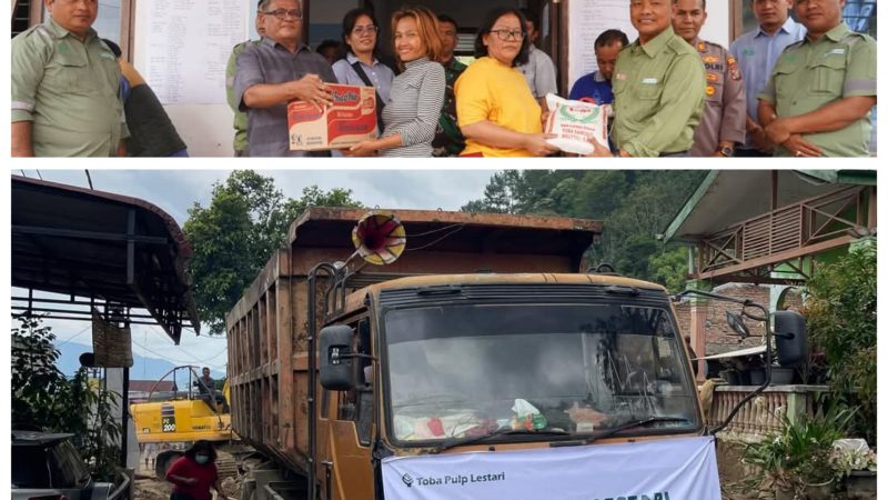 PT Toba Pulp Lestari (TPL) Beri Bantuan kepada Korban Banjir di Parapat