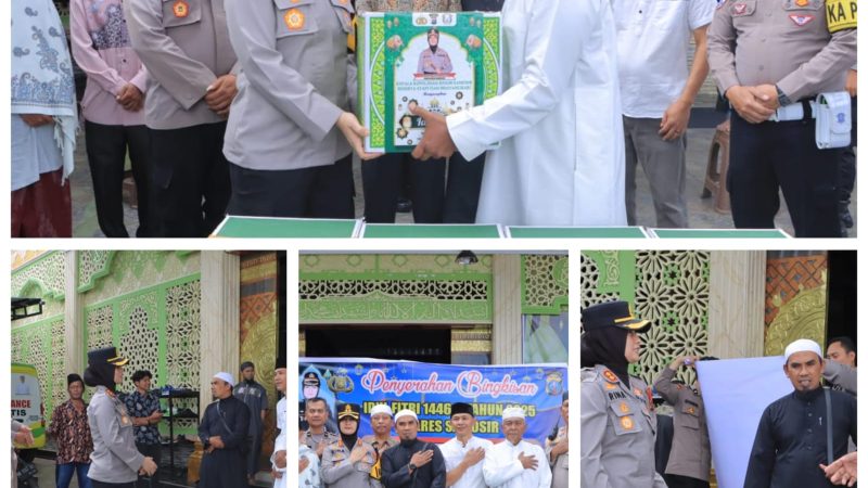 Kapolres Samosir Berikan Bingkisan Lebaran kepada Masyarakat