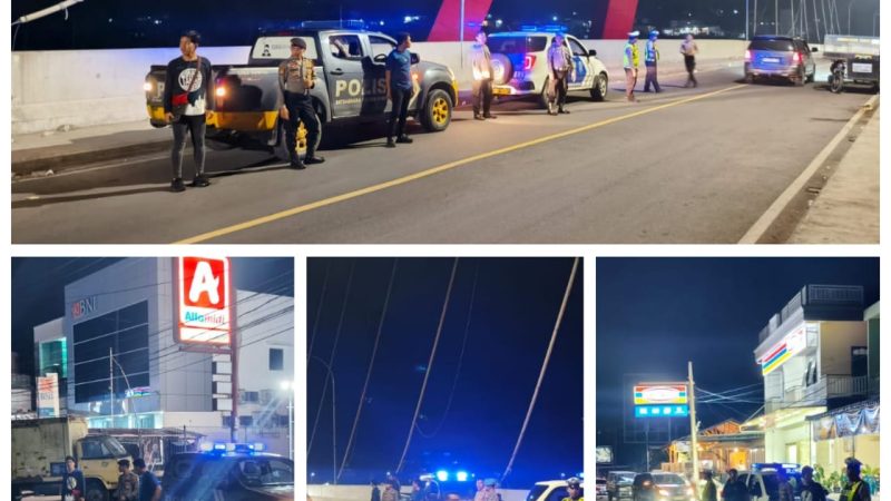 Polres Samosir Gelar Patroli Skala Besar Jelang Perayaan Minggu Palma