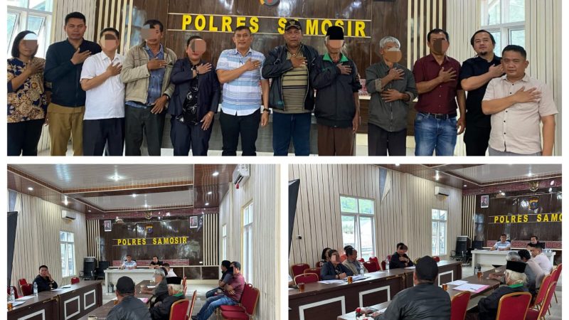 Polres Samosir Sukses Mediasi Kasus Dugaan Penipuan dan Penggelapan Ternak Kerbau