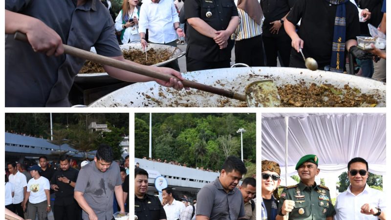 Gubernur Sumut dan Bupati Samosir Hadiri Acara Masak Besar di Pantai Bebas Parapat