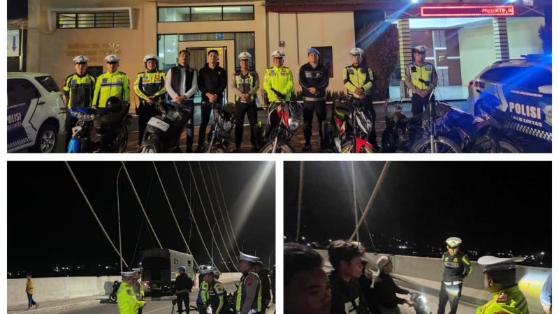 Polres Samosir Gencar Lakukan Blue Light Patrol untuk Cegah Premanisme