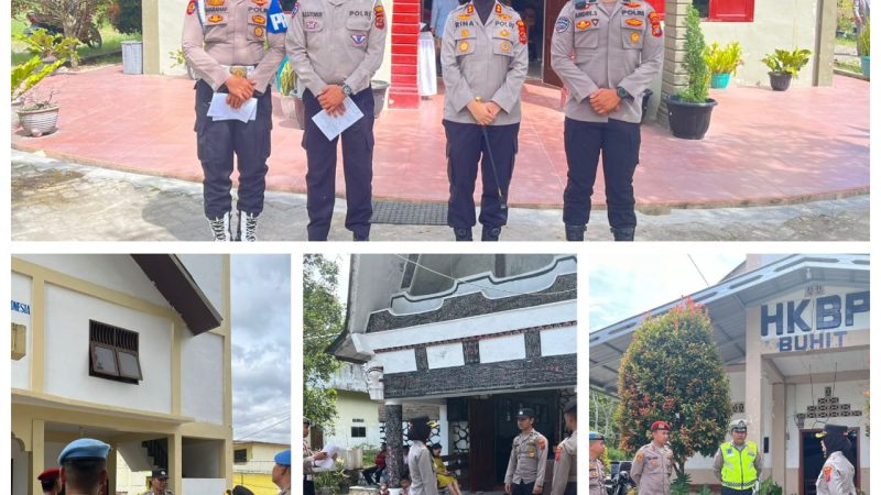 Polres Samosir Pastikan Ibadah Kenaikan Yesus Kristus Berjalan Aman dan Khidmat