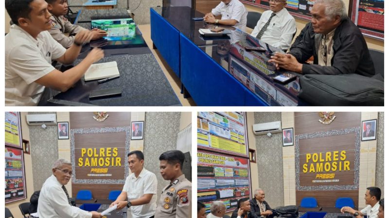 Polres Samosir Terima Audiensi Tokoh Pemerhati Lingkungan