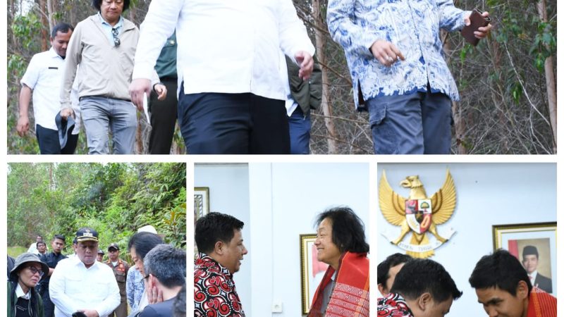 Bupati Samosir Tinjau Lokasi Investasi Kawasan Pertanian Terpadu