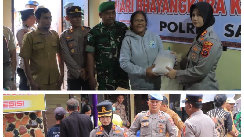 Kapolres Samosir Kunjungi Polsek Palipi dan Onanrunggu, Lakukan Bakti Sosial dan Kesehatan