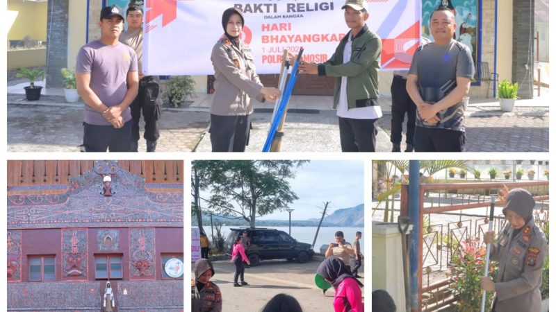 Polres Samosir Gelar Bakti Religi Jelang Hari Bhayangkara ke-79