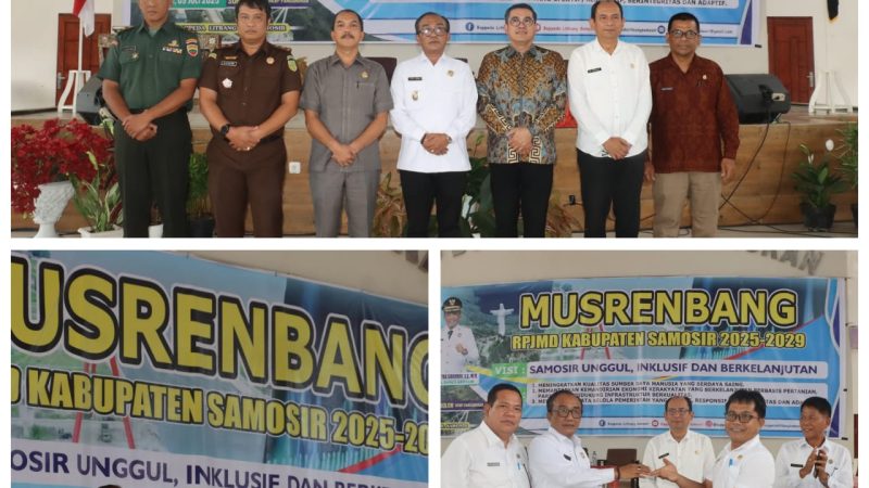 Pemkab Samosir Gelar Musrenbang RPJMD 2025-2029 dengan Visi “Samosir Unggul, Inklusif dan Berkelanjutan”