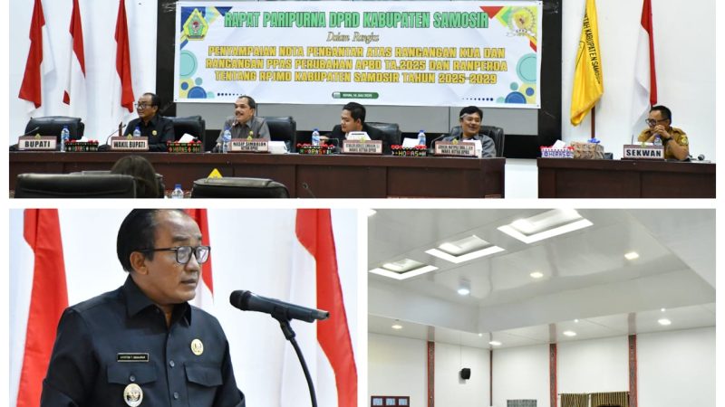 Wakil Bupati Samosir Sampaikan Nota Pengantar Rancangan KUA dan PPAS P-APBD T.A 2025 serta Ranperda RPJMD