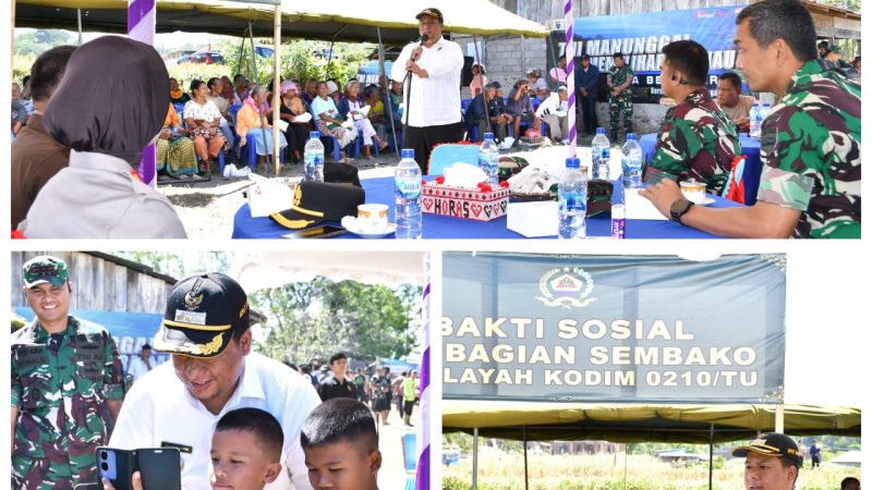 Bupati Samosir dan Danrem 023 KS Gelar Pembersihan Eceng Gondok di Danau Toba