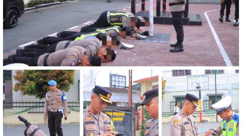 Polres Samosir Gelar Gaktibplin Pengecekan HP Personel, 10 Anggota Terdeteksi Terkait Situs Judi Online